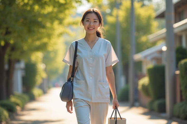 訪問看護師が自宅を訪問